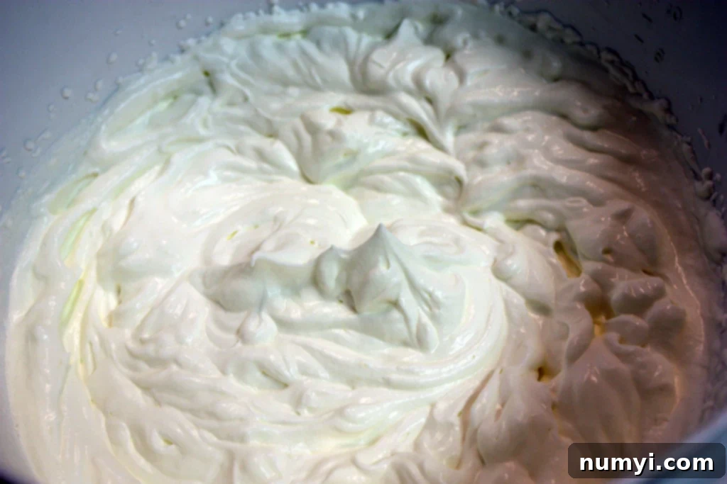 Whipped cream in a bowl.