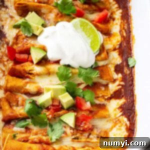 These Cheese Enchiladas are corn tortillas filled with monterey jack cheese and topped with a homemade red enchilada sauce! They are easy to make and will become a family favorite! #redenchiladas #cheeseenchiladas