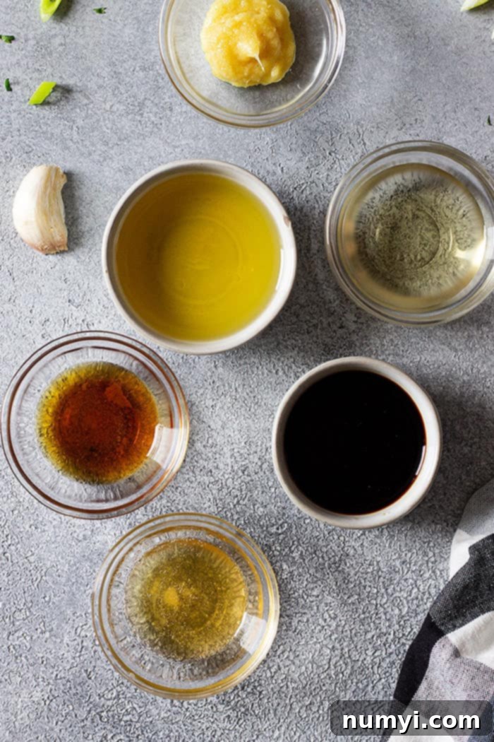 ingredients to make asian dressing