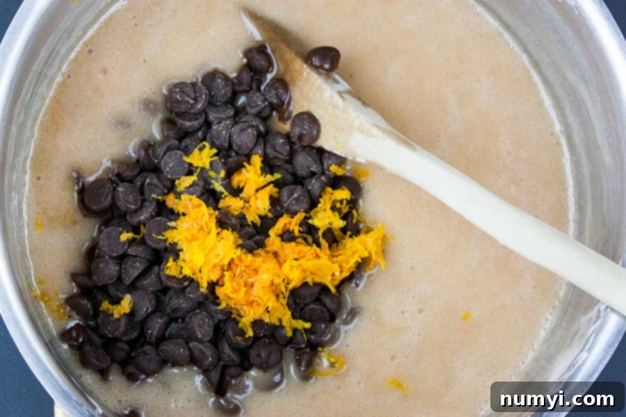 Ingredients cooked in a sauce pan.