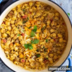 Spicy Queso Mac and Cheese 6 Chile Con Queso Mac and Cheese -is a great one pot meal for any night of the week! It's quick and easy (only takes 30 minutes), cheesy, and will become a family favorite!