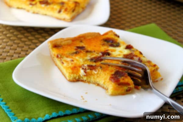Sunday Breakfast Casserole with fresh herbs, easy breakfast for families