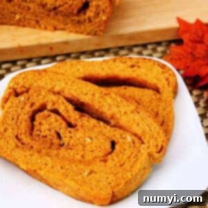 Cinnamon Swirled Pumpkin Bread