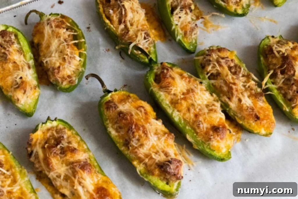 cooked jalapeno poppers right out of the oven