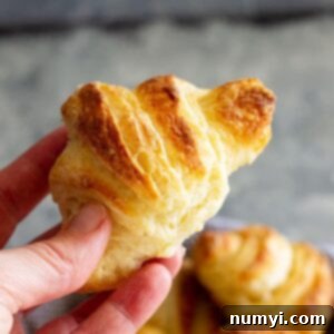 These tender and flaky homemade Crescent Rolls are perfect for your holiday meals!! They are much easier to make than croissants and so buttery! #homemaderolls #crescentrolls