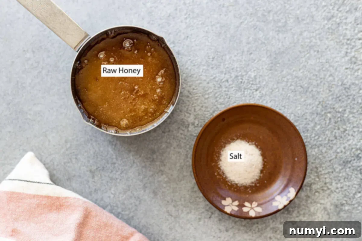 Whip Up Irresistibly Creamy Honey 3 Ingredients: raw honey and salt.