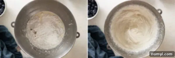Heavy cream beaten until stiff peaks form.