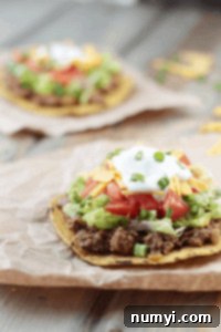 Beefy Bean Tostadas