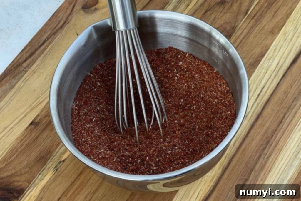 A dry rub for ribs and pork butt.