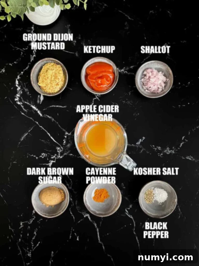 Zesty Carolina Grilled Chicken Burgers 3 Ingredients for a Carolina barbecue sauce including ketchup, apple cider vinegar, and shallots.