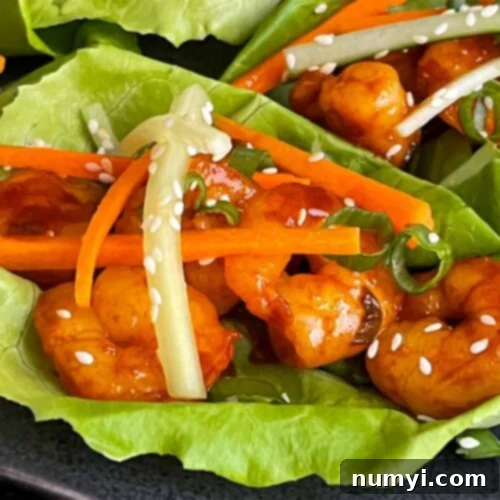 Gochujang Shrimp Lettuce Wraps Recipe