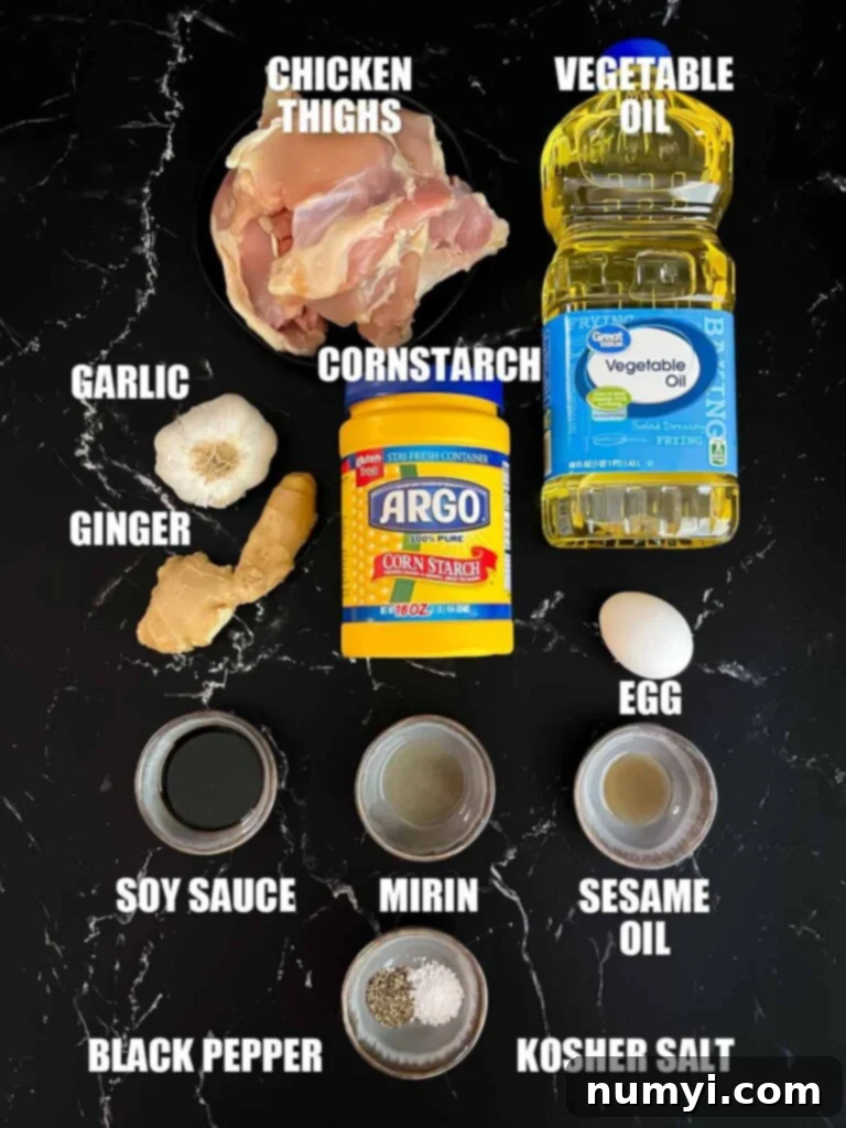 ingredients needed to make bang bang chicken.