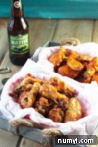 Baked Garlic Sriracha Chicken Wings