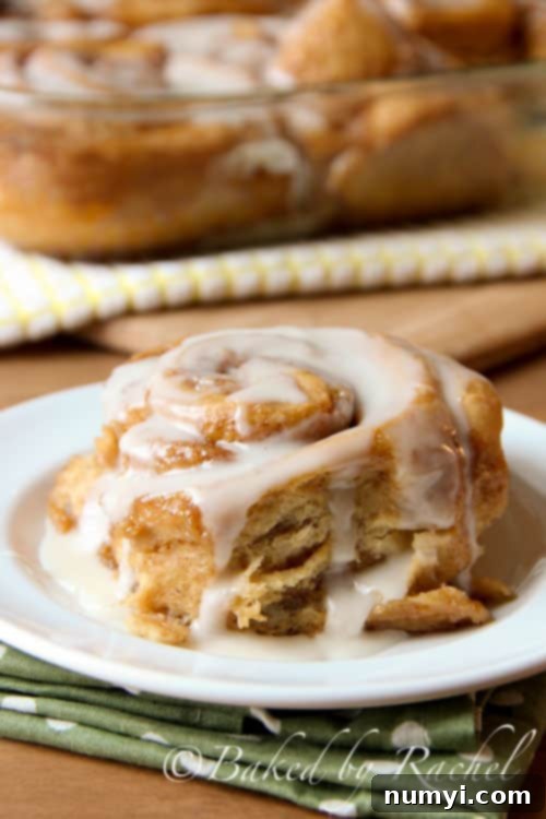 Spicy and sweet Overnight Gingerbread Cinnamon Rolls, a perfect make-ahead Christmas breakfast.