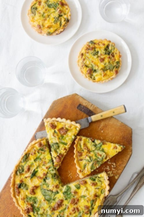 Classic Breakfast Quiche, a versatile and elegant dish for Christmas morning.