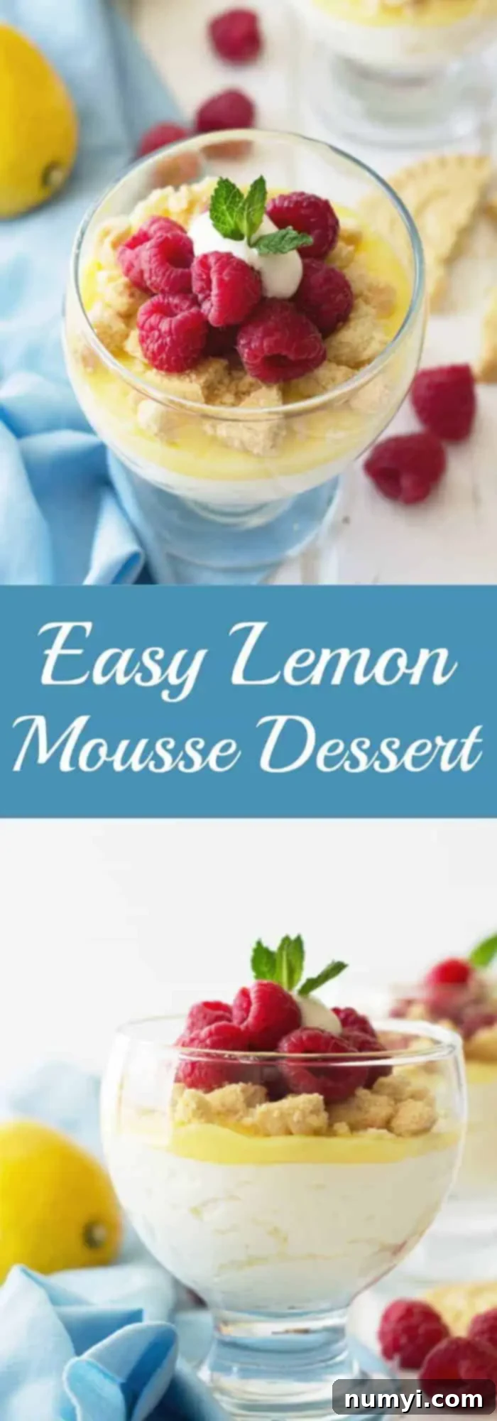 titled image (and shown): easy lemon mousse dessert cups