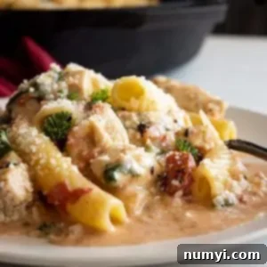 One Pot Chicken Florentine Pasta Recipe image thumbnail