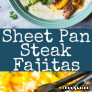 Easy Sheet Pan Steak Fajitas are super easy, flavorful and sure to become a favorite!! | www.countrysidecravings.com