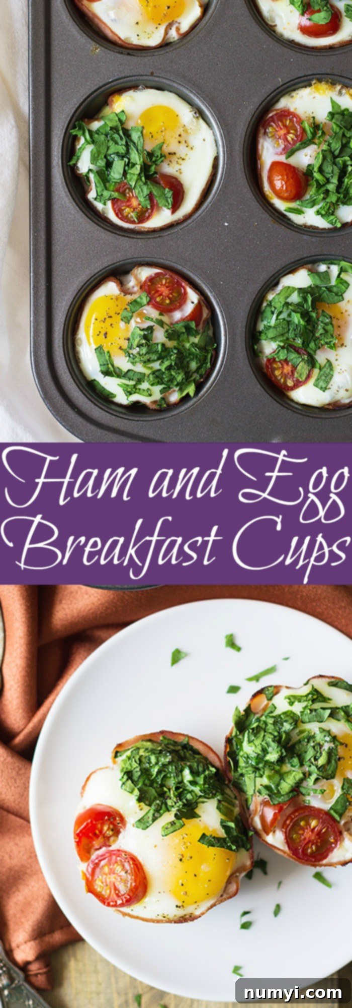 Savory Ham and Egg Muffin Bites 6 These Ham and Egg Breakfast Cups are an easy recipe that will delight the whole family! | www.countrysidecravings.com