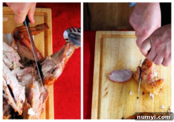 How to carve a turkey - Slicing breast meat