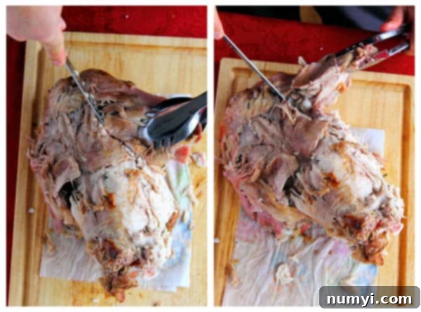 How to carve a turkey - Removing wings