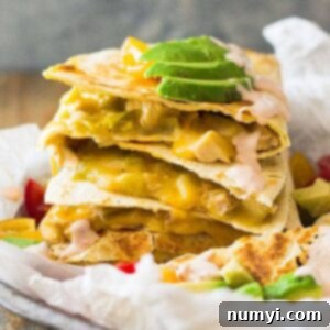 Green Chile Turkey Quesadilla recipe image