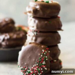 Peanut Butter Ritz Cracker Cookies, a simple 3-ingredient dessert for the holidays. Quick no-bake treat.