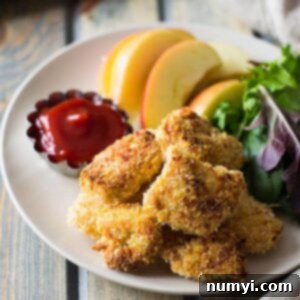 Baked Homemade Chicken Nuggets, a healthy alternative to store-bought.