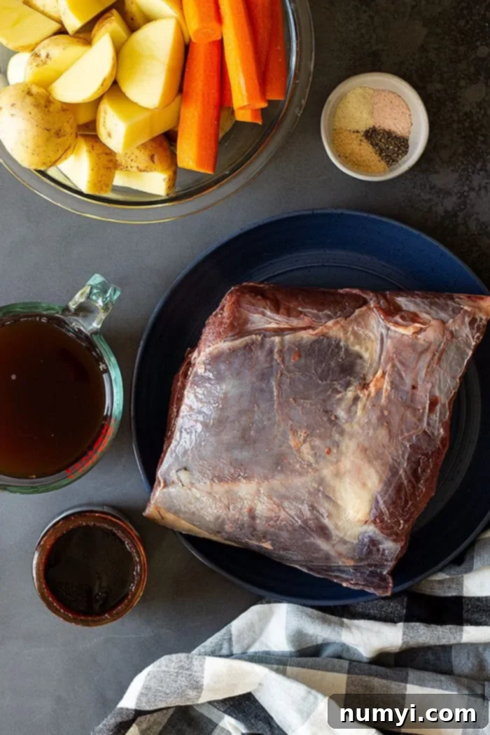 Melt-in-Your-Mouth Pot Roast 3 ingredients for slow cooker pot roast
