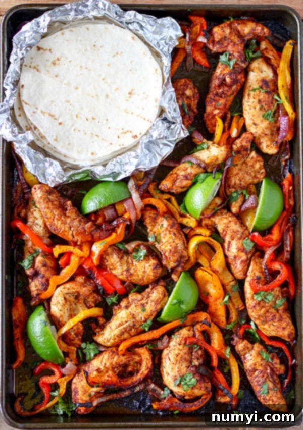Sheet Pan Chicken Fajitas recipe