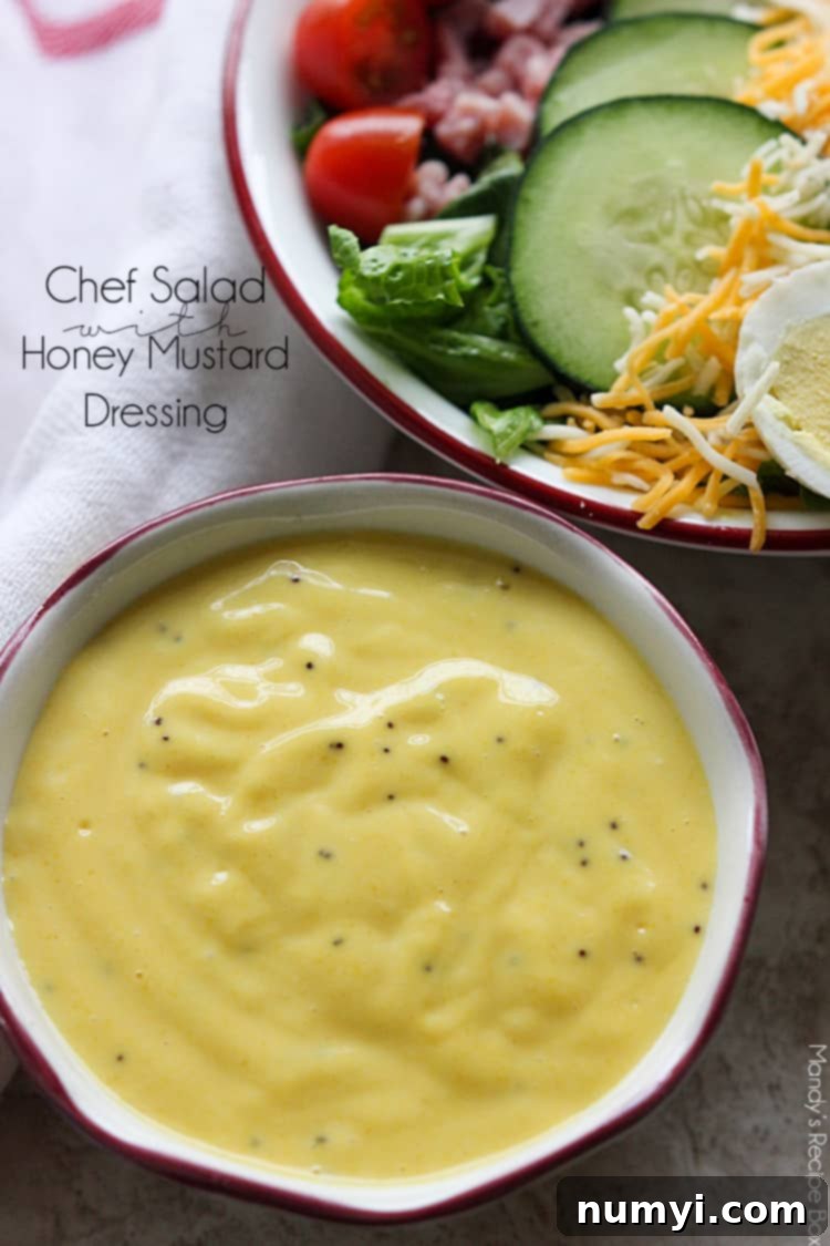 Chef Salad with Honey Mustard Dressing recipe