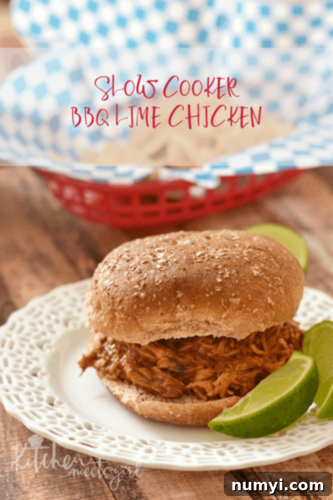 Slow Cooker BBQ Lime Chicken