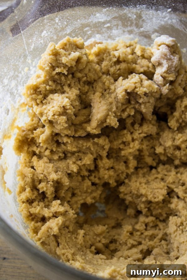 Dry and smooth cookie dough