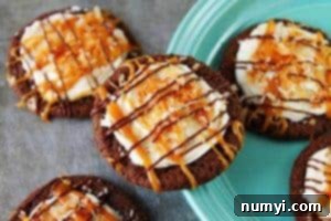 Decadent Chocolate Samoa Cookies 4 A plate of freshly baked chocolate Samoa cookies