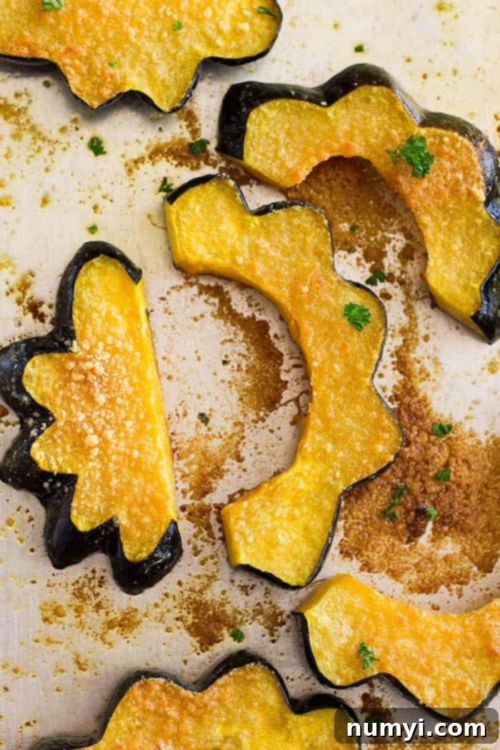 This Parmesan Roasted Acorn Squash even uses the seeds! It's 